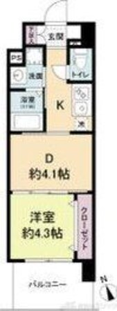 ライブガーデン江坂VIIIの物件間取画像